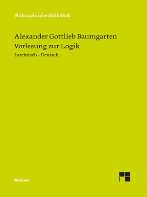 cover image of Vorlesung zur Logik